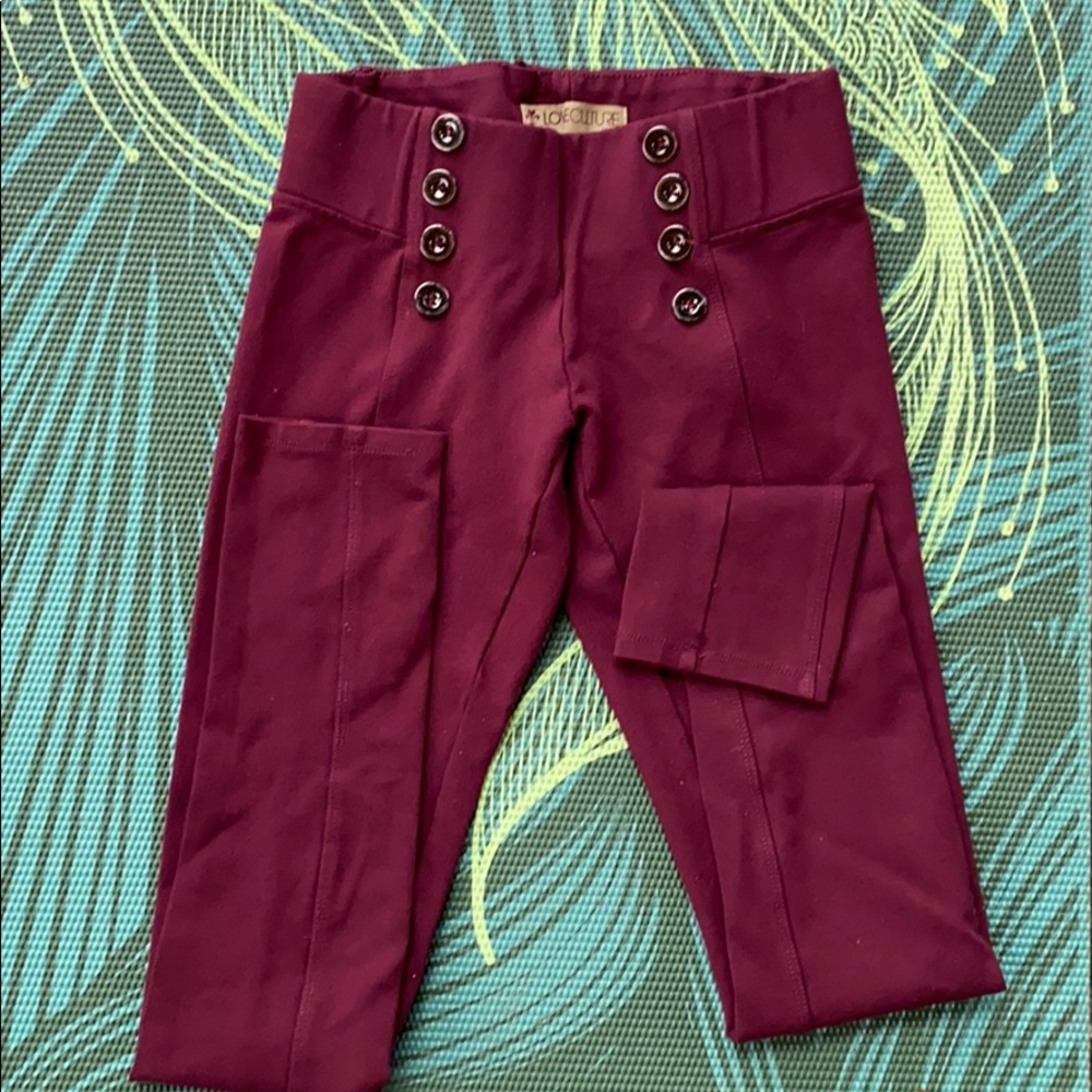 Love culture jeans maroon leggings